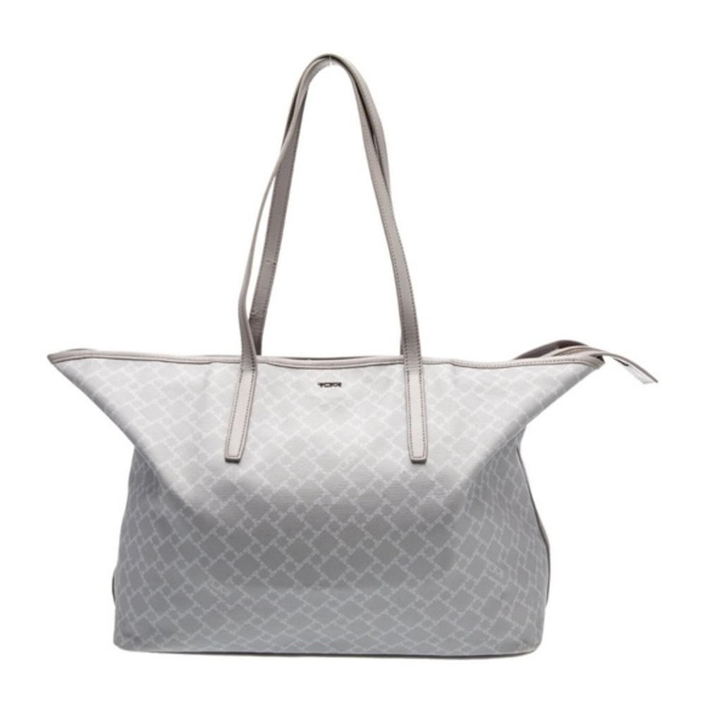 TUMI everyday tote bag grey white logo large